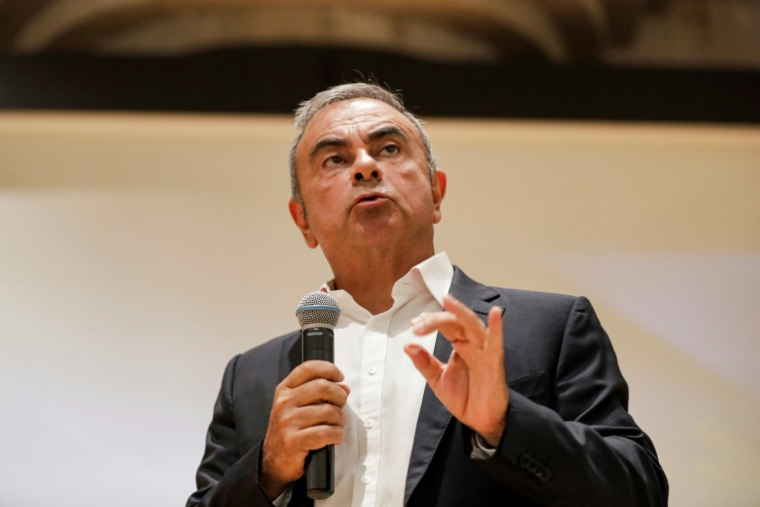 L'ancien patron de Renault-Nissan Carlos Ghosn le 29 septembre 2020 à Jounieh, au Liban ( AFP / ANWAR AMRO )