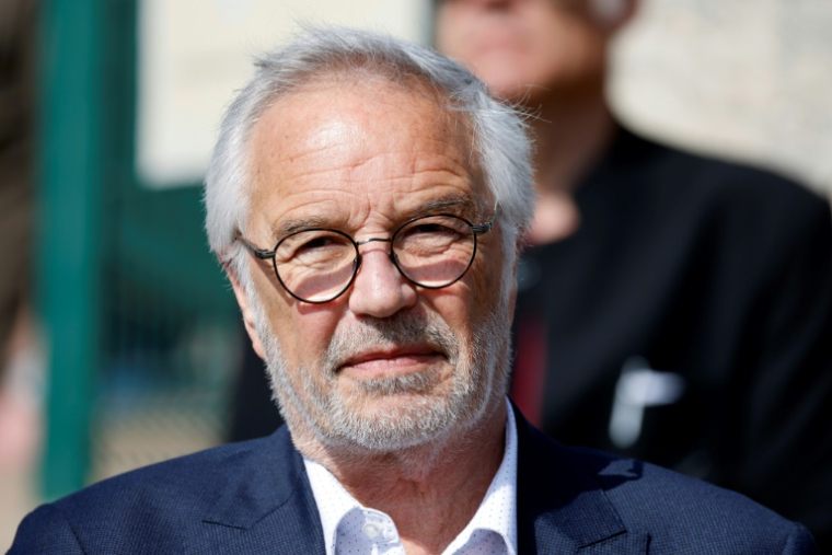 L'ancien ministre socialiste François Rebsamen, le 28 mars 2022 à Dijon ( AFP / Ludovic MARIN )