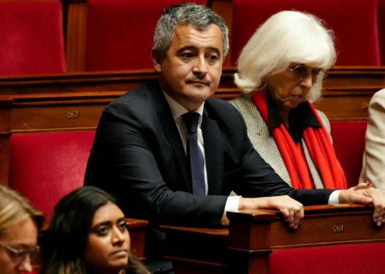 Gérald Darmanin, député Renaissance, à l'Assemblée nationale, le 9 octobre 2024 à Paris ( AFP / Dimitar DILKOFF )