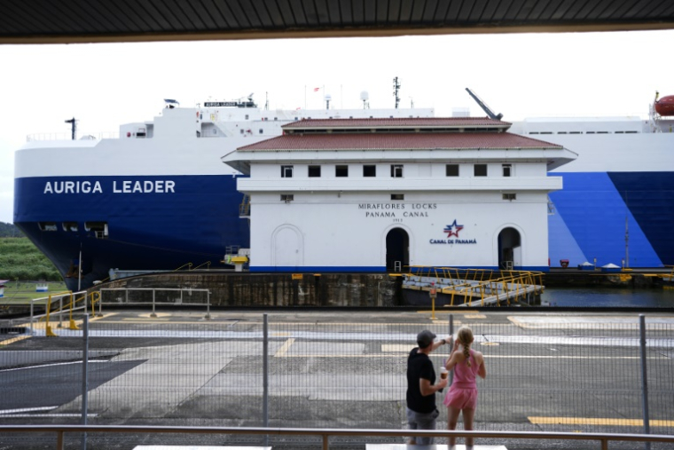 Les écluses de Miraflores du canal de Panama à Panama City le 23 décembre 2024 ( AFP / ARNULFO FRANCO )