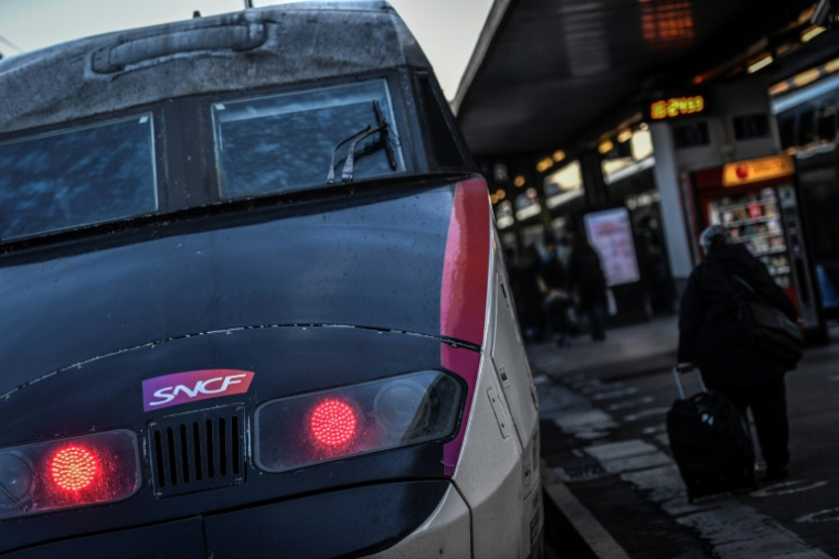 D'après la SNCF, certains trains ont eu jusqu'à 5 heures de retard, mais aucun n'a été supprimé ( AFP / STEPHANE DE SAKUTIN )