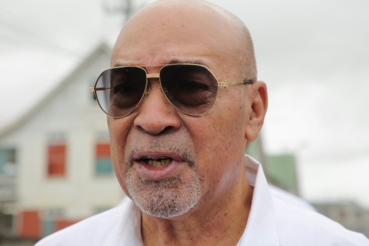 L'ancien président du Suriname, Desi Bouterse, à Paramaribo le 5 janvier 2023 ( AFP / Ranu Abhelakh )