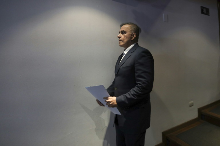 Le procureur général du Venezuela, Tarek William Saab, lors d'une conférence de presse à Caracas le 15 novembre 2024. ( AFP / Pedro Rances Mattey )