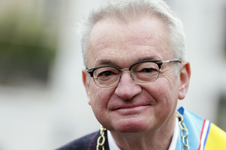 Le journaliste gastronomique Jean-Luc Petitrenaud le 13 octobre 2012 à Paris ( AFP / KENZO TRIBOUILLARD )