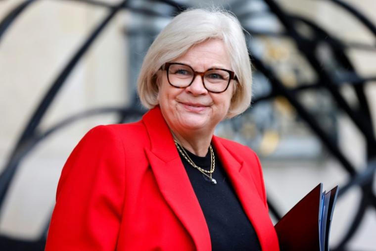 La ministre du Travail Catherine Vautrin à l'Elysée à Paris le 8 janvier 2025 ( AFP / Ludovic MARIN )